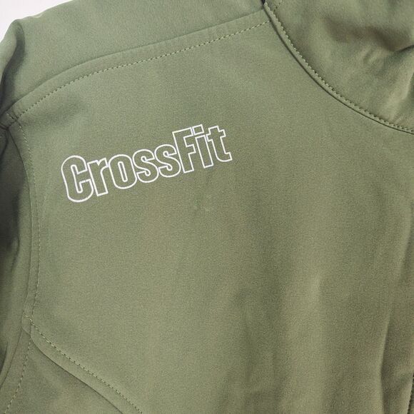 CrossFit Full-Zip Jacket Women's S Green Zippered Pockets Fleece Lining - Picture 3 of 11